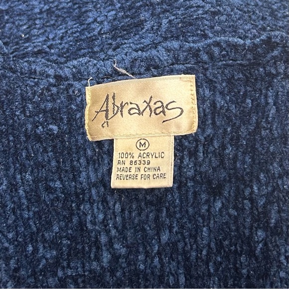Vintage Abraxas Women’s Blue Button Up Knitted Vest Size Medium - Picture 4 of 6